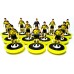 Subbuteo Andrew Table Soccer Borussia Dortmund 1996-97 on Classic Lightweight bases